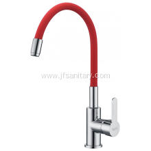 Modern Kitchen Sink Tap With Red Rubber